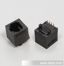 工厂供应的RJ45 8P8C带边网络插座连接器 工控领域的新选择